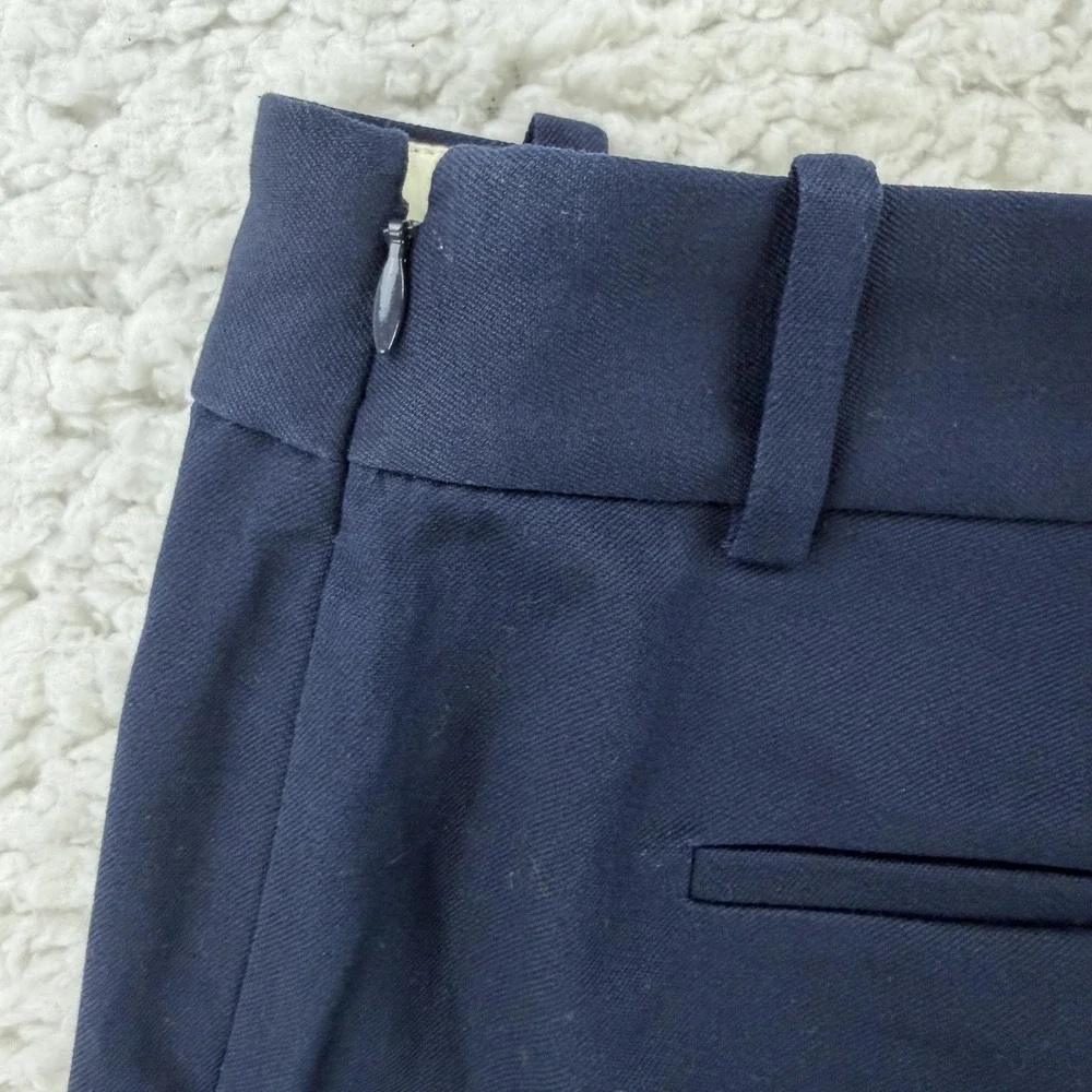 J.Crew Mercantile Pants Womens 0 Navy Chino Slim‎ Ankle Stretch Twill Casual NWT
